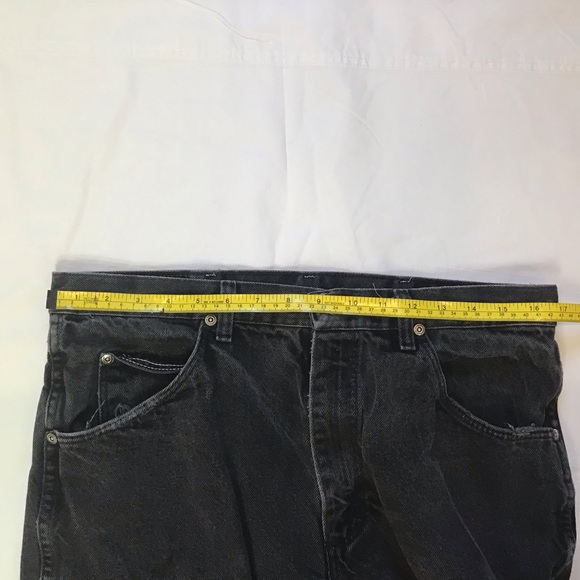 Wrangler Five Star Relaxed Fit Coal Black Jeans Men's 34x32 - Picture 10 of 10
